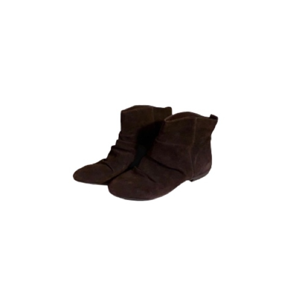 🆕 Aldo Chocolate Brown Suede Flat Booties - Women’s Size 41